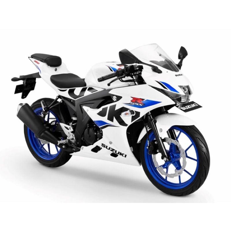 阿瘋走國際gsx R150 2018 2020全車殼白色黑色藍色黃色紅色車殼含貼紙鐵製油箱車殼 蝦皮購物