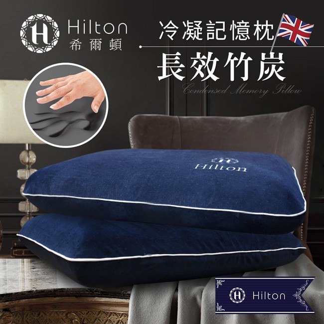 Hilton希爾頓 夏威夷海灘系列 長效冷凝竹炭記憶枕(B0800-AS)