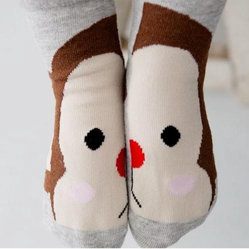 韓國 bebezoo 可愛造型童襪-猴子