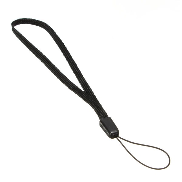 手機吊繩 隨身碟也可用 手機吊飾 手機 吊繩 吊飾 堅固耐用 輕巧便攜 黑色 全長18公分 Lanyard 18cm