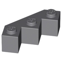 LEGO 樂高 深灰色 3x3 轉角磚 切角磚 Brick Modified Facet 2462