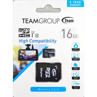 Team 十銓科技 Micro SDHC 16GB Class10 高速記憶卡