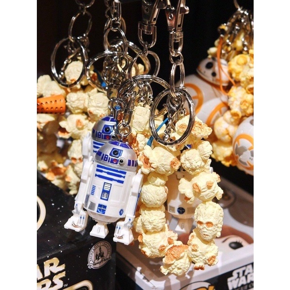 《🇯🇵日本迪士尼陸地園區限定》星際大戰 STAR WARS  R2-D2  爆米花桶鑰匙圈