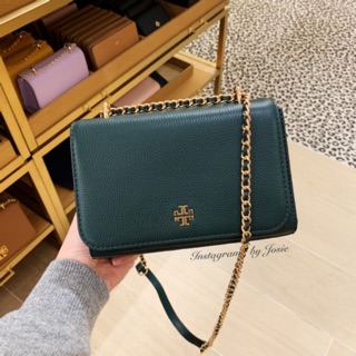 美國正品 Tory Burch TB 秋冬新色 編織 皮革 鏈條 斜背包