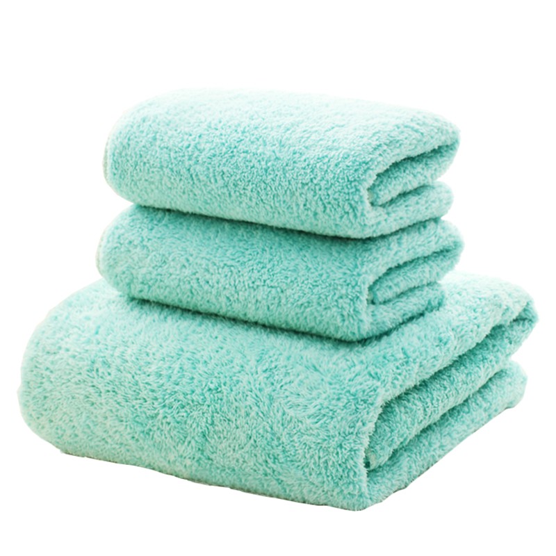 Pureone 浴巾 大浴巾 毛巾 浴巾 組合包 6倍吸水力 雙面 珊瑚絨 泡湯 沐浴 三件組