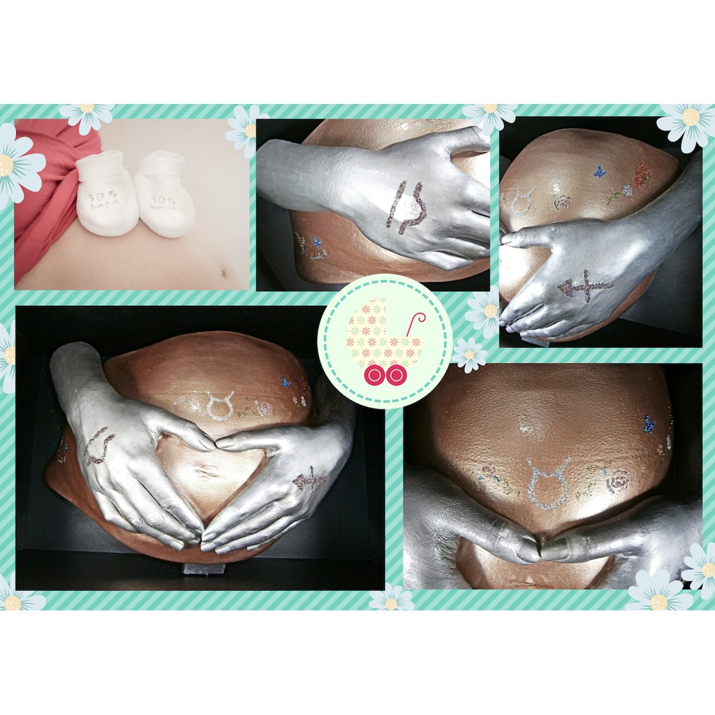 Moment Castings Diy 孕婦肚模材料包 手模 腳模 3d複製 寶寶手足模 寵物 孕肚 蝦皮購物