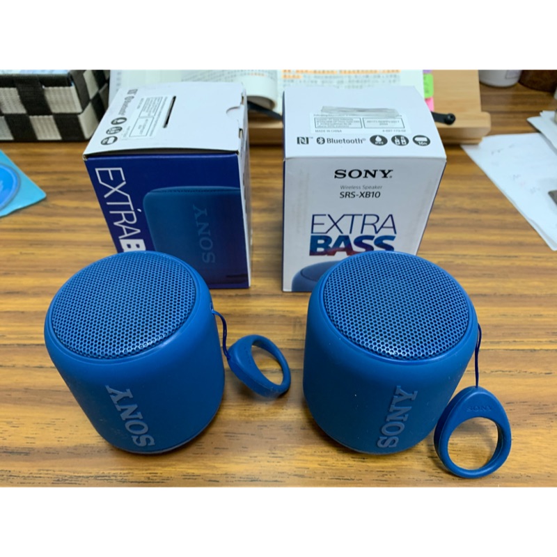 二手SONY extra bass wireless speaker SRS-XB10 藍牙喇叭（2顆）