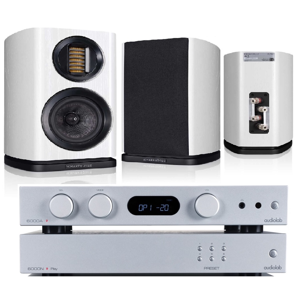 台灣公司貨 🏰英國 Wharfedale EVO 4.1+英國 Audiolab 6000A+6000N 綜擴+串流機🏰