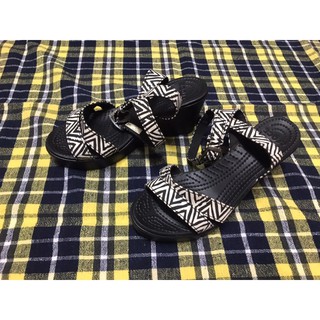 checkered crocs