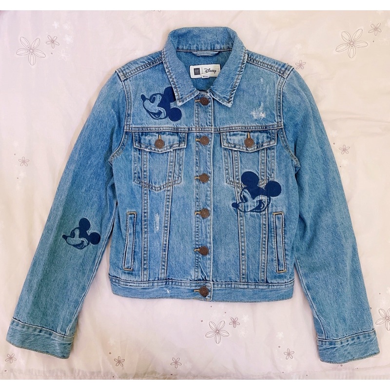 二手 GAP 牛仔外套 XL 米奇 Disney Mickey