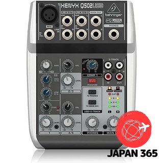 【日本直送】BEHRINGER 模擬調音台5通道1旋鈕編譯器/USB音頻接口XENYX Q502USB黑色