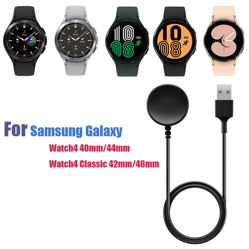 適用於三星 Galaxy Watch 4 Classic/Watch 3/Active 2 的USB數據和替換底座充電器