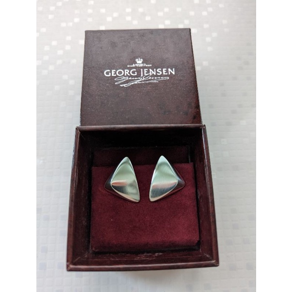 Georg Jensen 喬治傑生 夾式銀耳環