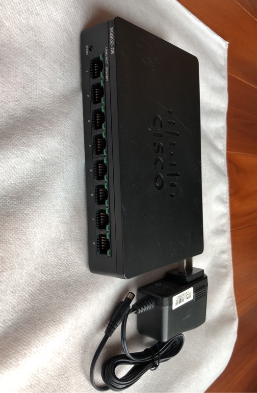 思科 Cisco SG90D-08 8埠 Gigabit Switch 10/100/1000Mbps 交換器 八口