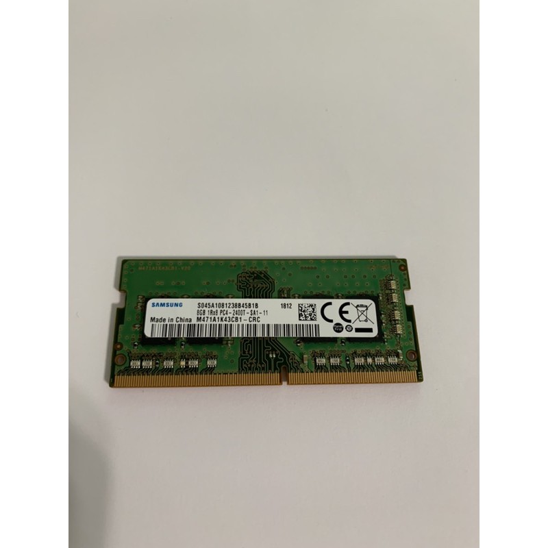二手 Samsung記憶體 8GB 1rx8 pc4-2400t