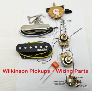 Wilkinson WVT Alnico 拾音器電吉他單線圈拾音器接線零件適用於 TL 吉他 1 套 + 焊接電路圖