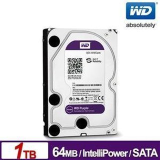 WD 監控專用硬碟 紫標 1TB (代理商公司貨非水貨)