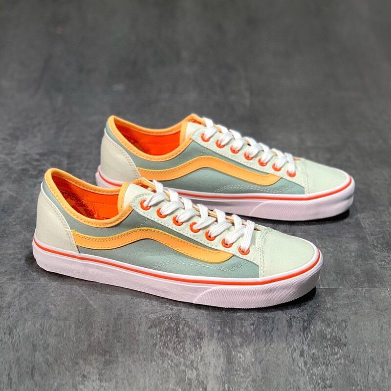 免運正品 🇺🇸Vans Style36 SF 橘色 女鞋 滑板鞋 帆布鞋 綠色 現貨