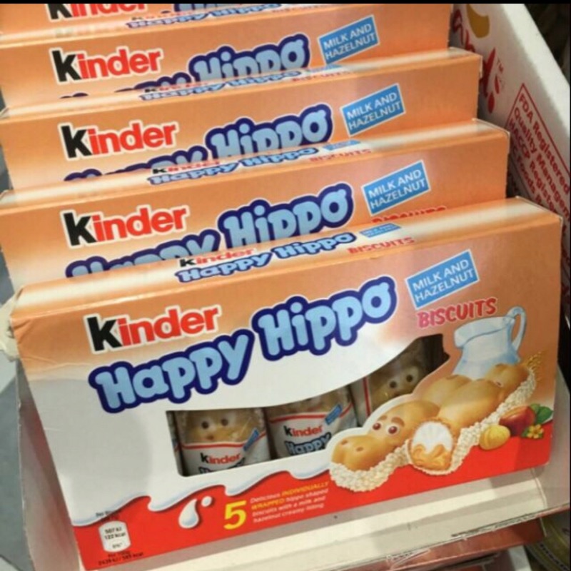 ［現貨］香港代購 健達 黑河馬 白河馬 健達巧克力 Kinder Happy Hippo