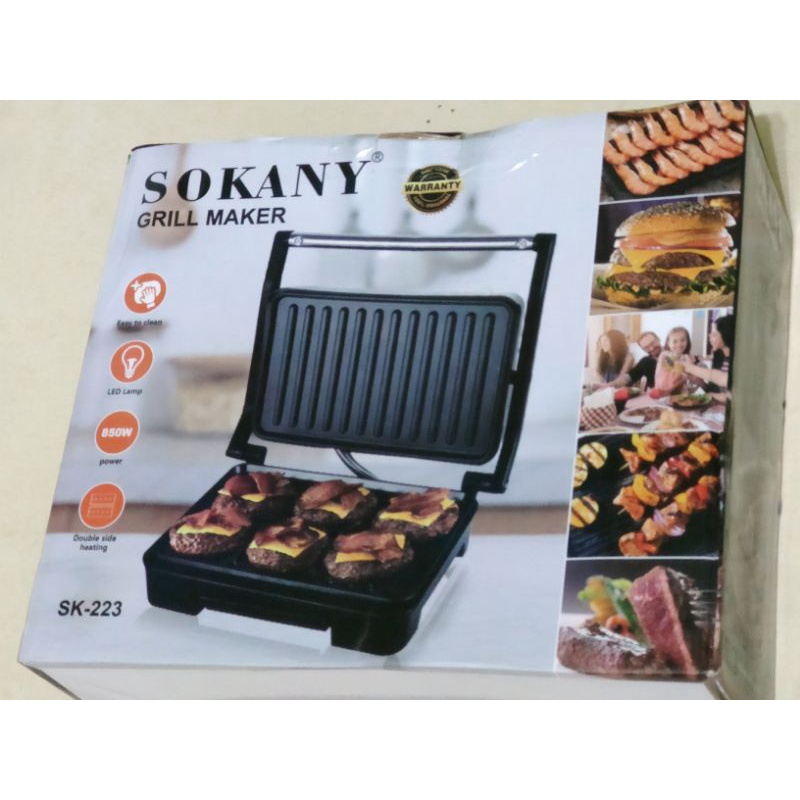 SOKANY家用電烤盤,雙面加熱110v（滿400折40）