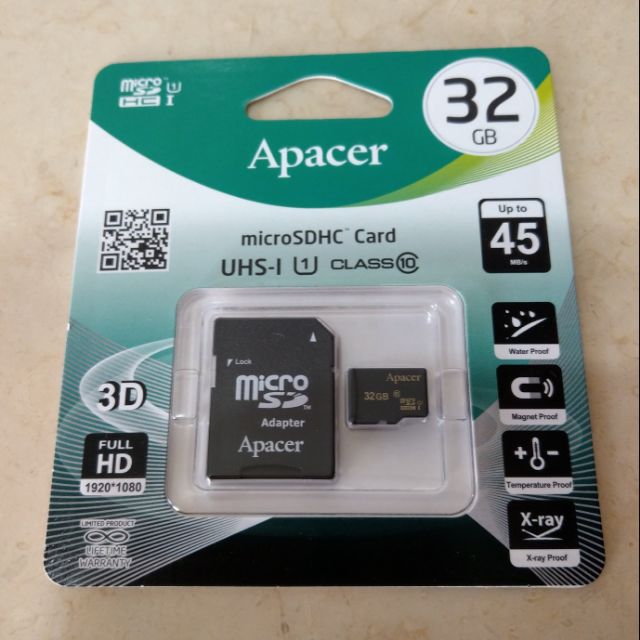 Apacer 宇瞻 32G 記憶卡 micro SDHC CARD UHS-I class10