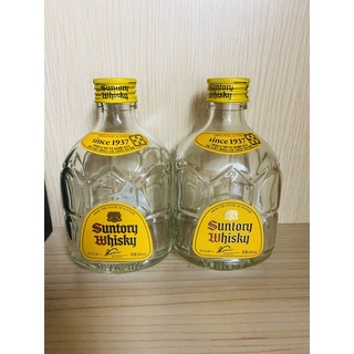 日本三多利威士忌角瓶空瓶360ml（剩一個）