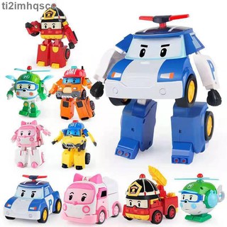 【千百】韓版波力 Poli救難小英雄 波利變型機器人 變型車 兒童玩具 安寶 赫利 羅伊 禮盒裝