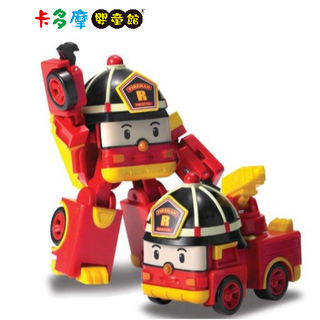 【POLI 波力】變形車系列 4吋變形羅伊 救援小英雄 車車玩具 原廠公司貨｜卡多摩