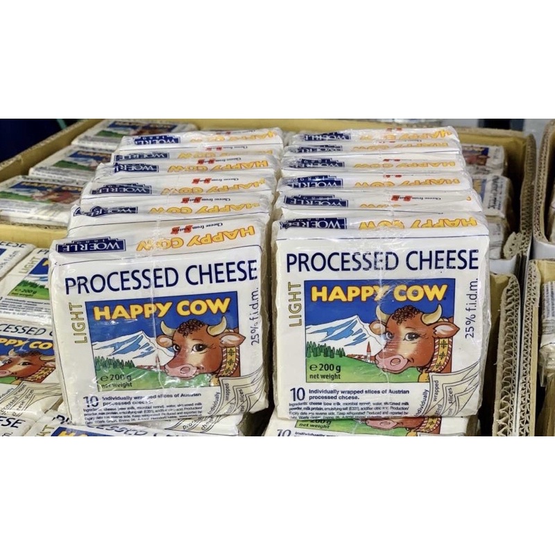人氣商品拆賣一包75元HAPPY COW 快樂牛低脂切片乾酪 200公克#134033（低溫宅配）