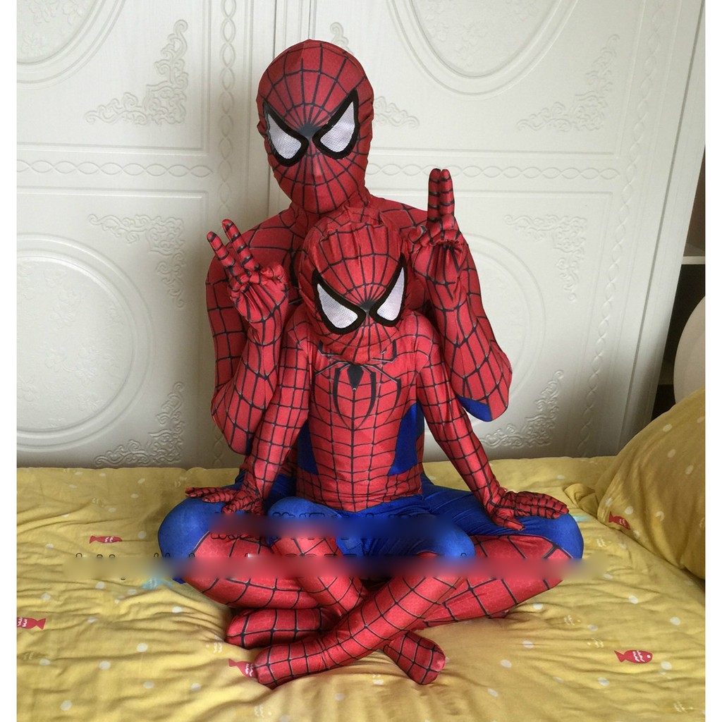 【Kathie Shop】兒童萬聖節蜘蛛人cosplay角色扮演服緊身衣表演服超級英雄服