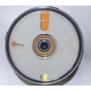 ...點子電腦-北投....盒裝◎ OKAY DVD+R DL 8X單面雙層空白光碟片◎8.5GB，10片180元