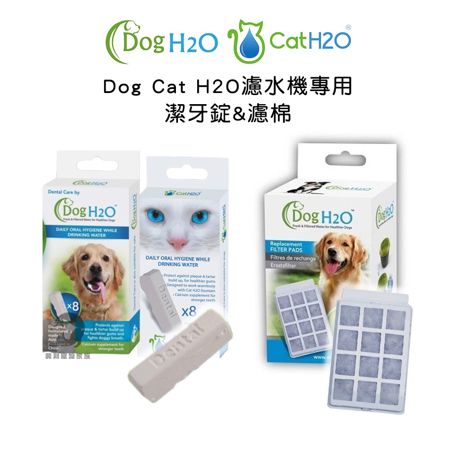 《興利》Dog Cat H2O濾水機專用濾棉 潔牙錠 飲水機濾棉 活水機濾棉 狗狗飲水機濾棉 貓咪飲水機濾棉