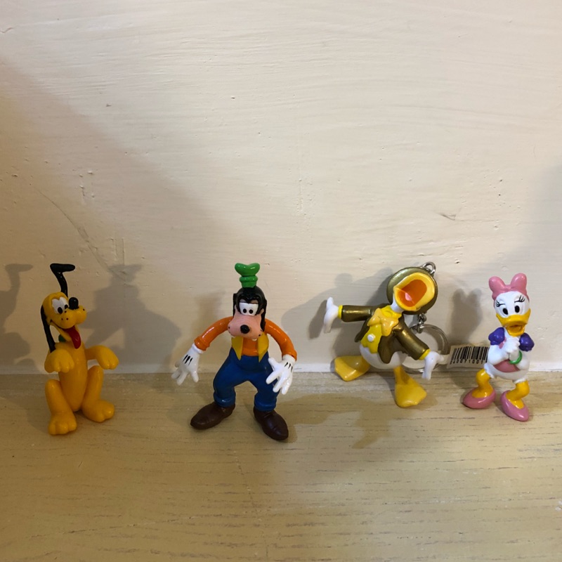 正版 日本 迪士尼公仔玩具 鑰匙圈 高飛 布魯托 唐老鴨 黛西