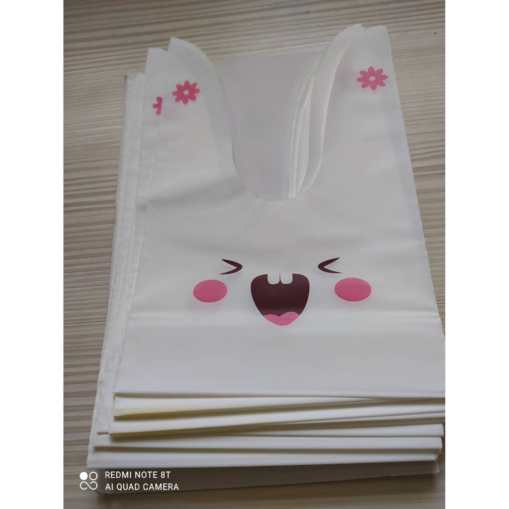 (瑕疵) 買一送一 長耳朵小兔子 禮品包裝袋 飾品袋  手工皂袋