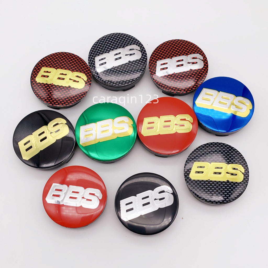 4顆 56MM BBS 賽車車輪中心輪轂蓋 bbs徽章標誌貼紙貼花 輪防塵套徽章徽標
