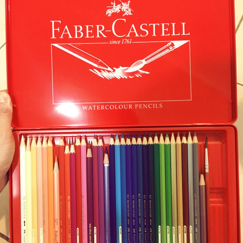 Faber-castell水性色鉛筆美容素描紙條單買整盒特價