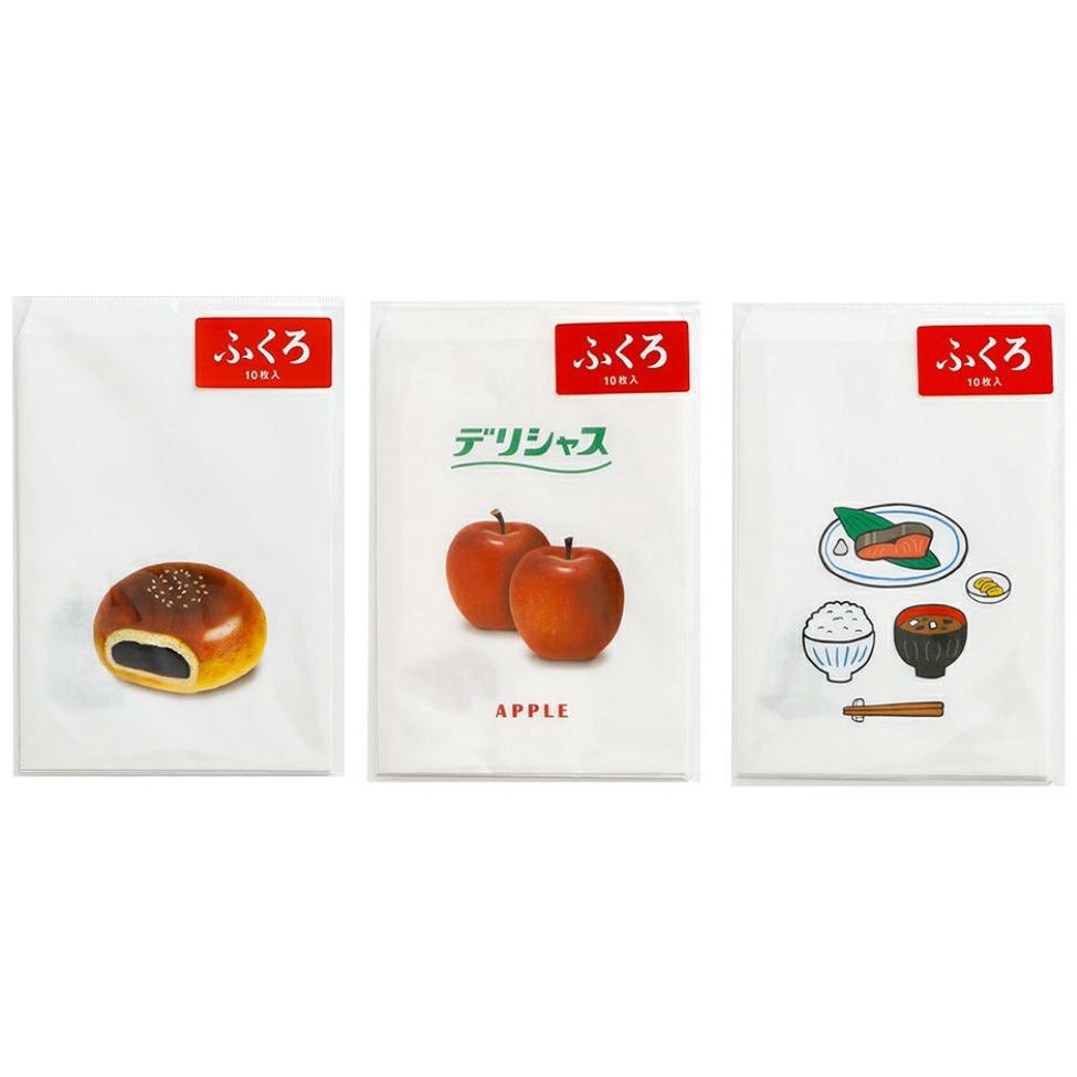 日本帶回 Hightide 復古風格紙袋 10枚入 牛乳/紅豆麵包/蘋果紙袋/日式早餐