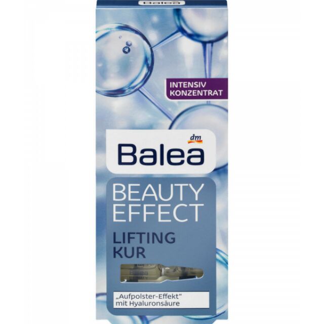 [新貨]Balea Beauty Effect Lifting Kur 芭樂雅玻尿酸緊緻提拉安瓶 (7 X 1ml)