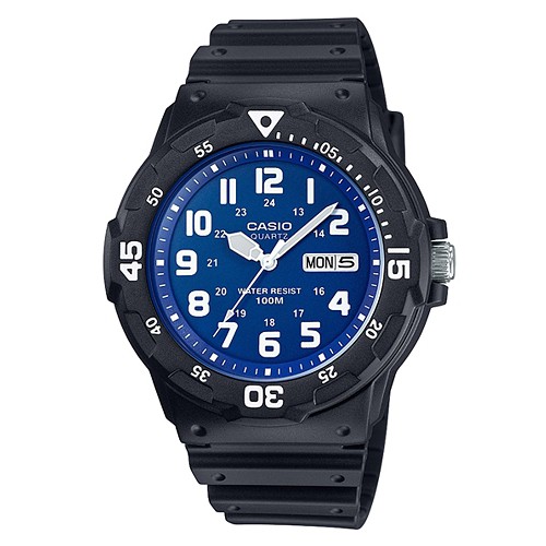 【CASIO】潛水風DIVER LOOK系列錶-數字藍面(MRW-200H-2B2)正版宏崑公司貨
