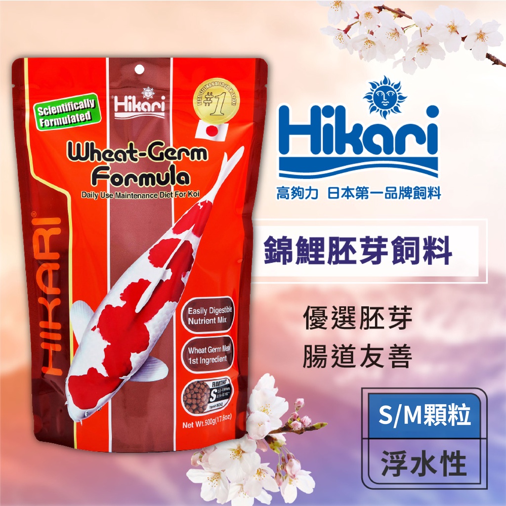 Hikari 高夠力 錦鯉胚芽飼料 適用於錦鯉及大型金魚 經濟實惠 健康消化