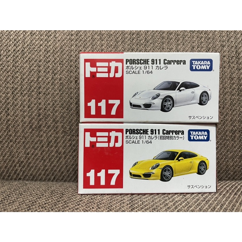 tomica 多美 117 Porsche 911 Carrera 初回+一般 現貨 正版