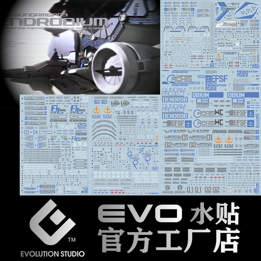 【大頭宅】EVO水貼 HG GP03D  大冰箱  專用水貼 EH028