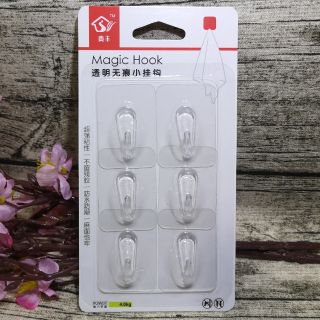 ［現貨］ 6入透明無痕小掛勾《大鑫生活百貨》