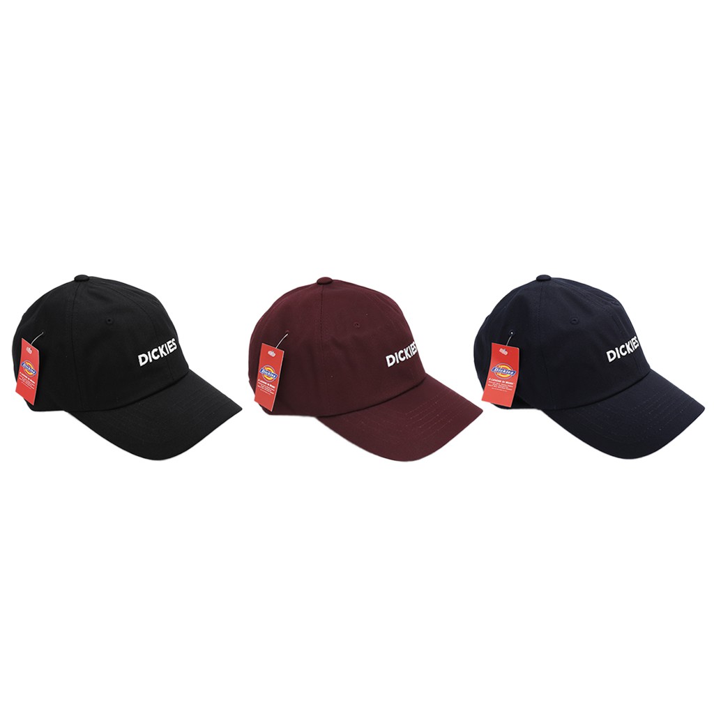 Dickies Logo Cap 基本款 刺繡 字體老帽 黑 深藍 酒紅 可調式 DSO5UHBC011【高冠國際】