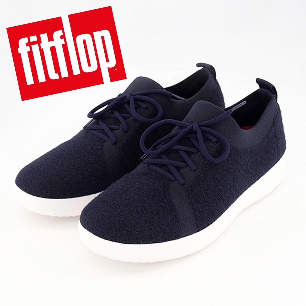 FitFlop F-SPORTY COMFFKNIT SNEAKERS 運動風繫帶休閒鞋 (極光藍)