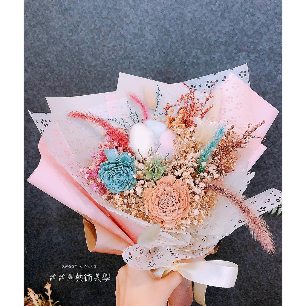 粉嫩乾燥花束乾燥花捧花乾燥花畢業花束乾燥花束乾燥花花藝客製化花藝花藝製作捧花花束 蝦皮購物