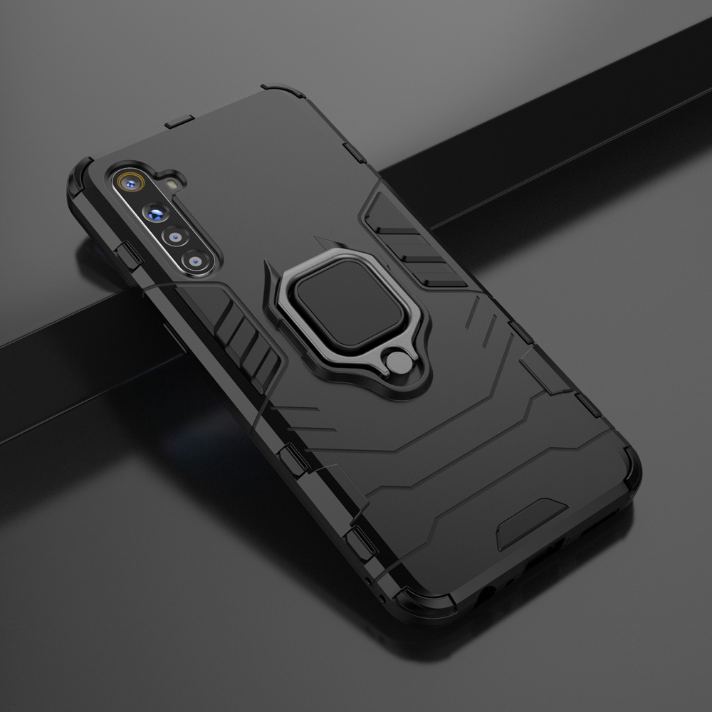 Realme X2 / XT 手機殼 磁吸車用指環 支架 Oppo K5 防摔 保護殼 鋼鐵俠 二合一 盔甲殼