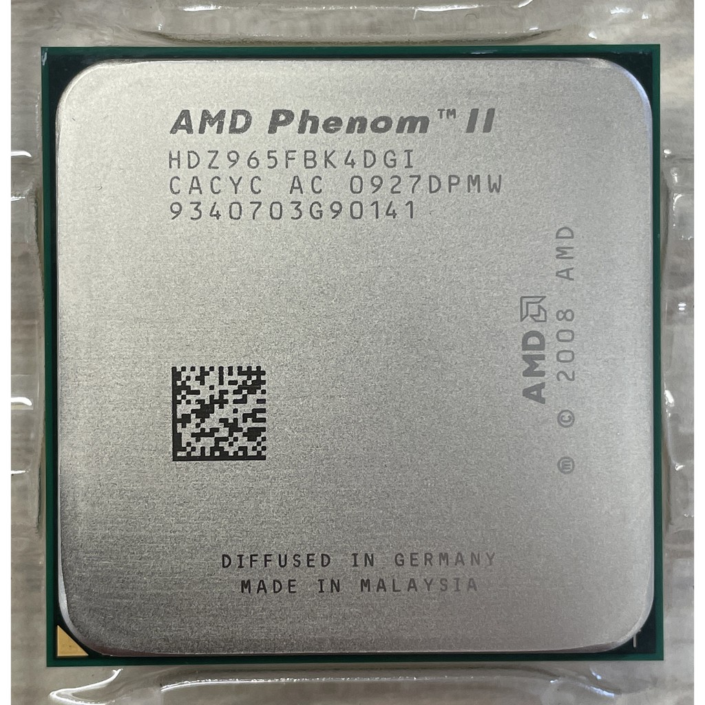 ⭐️【AMD Phenom II X4 965 四核心/3.4 GHz/AM3 腳位】⭐ 正式版/無風扇/個人保固1個月