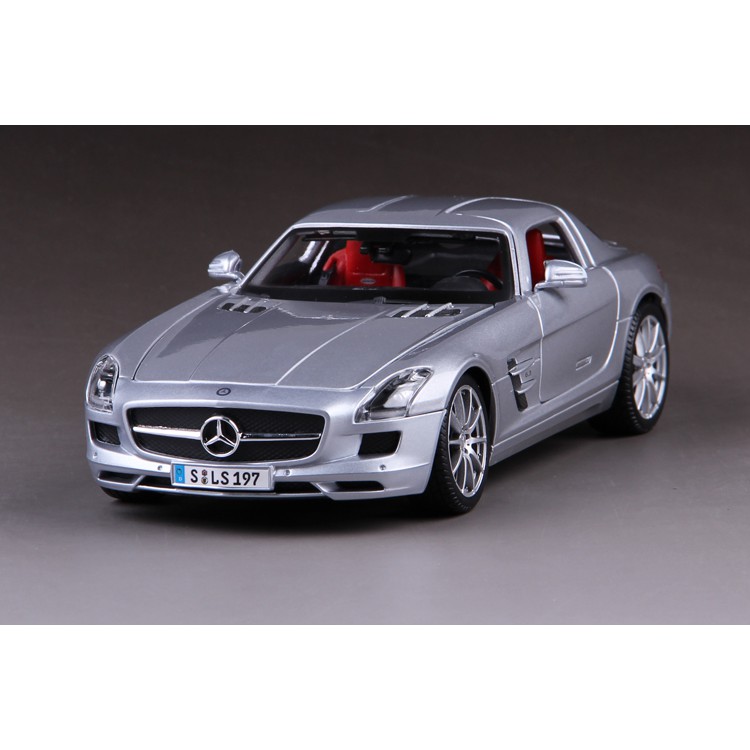 賓士 Mercedes-Benz SLS 銀灰色 黑色FF5536196 1:18 合金車 模型 預購 阿米格Amigo