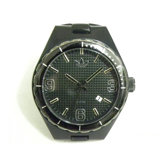 [專業模型] 三眼錶 [adidas 901108]愛迪達三眼石英錶[黑色面+日期]塑膠/時尚/中性/軍錶